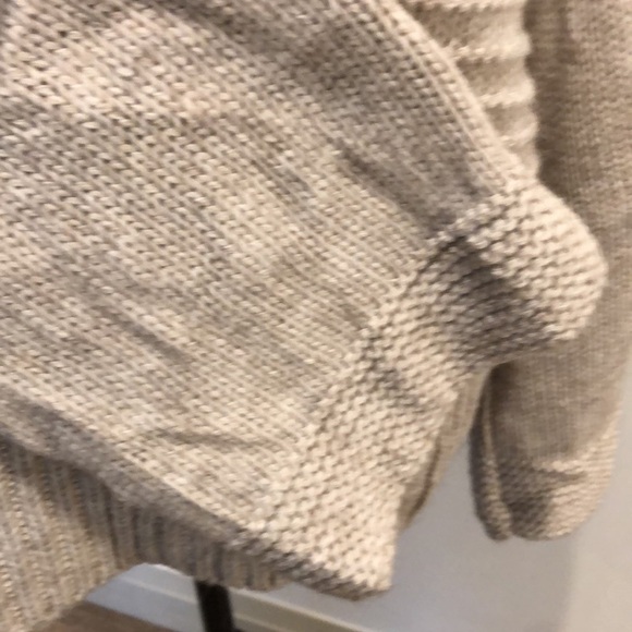 Aggel knitwear sweater wool alpaca beige SZ L bell sleeves cowl  neck - Picture 4 of 9